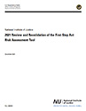 Review and Revalidation of the FSA Risk Assessment Tool Cover